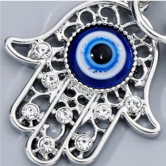 Evil Eye🧿 Hamsa Hand🪬 Protection Keychain Bag 👜🎒 Charm,~ 🎁 Unisex 👨👩 - Picture 3 of 6
